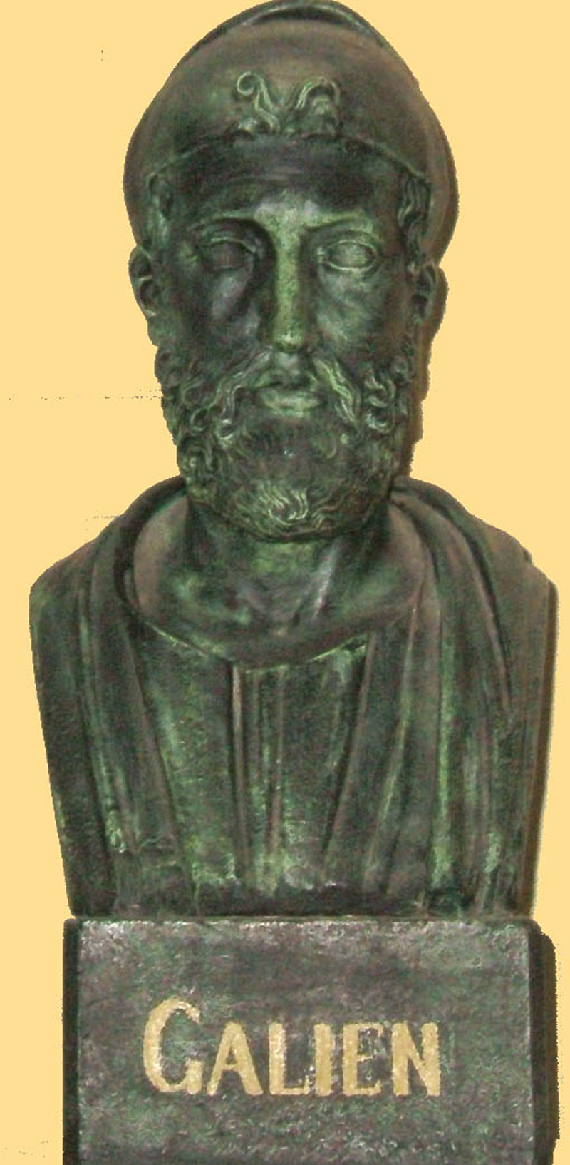 Sculpture du buste de Galien