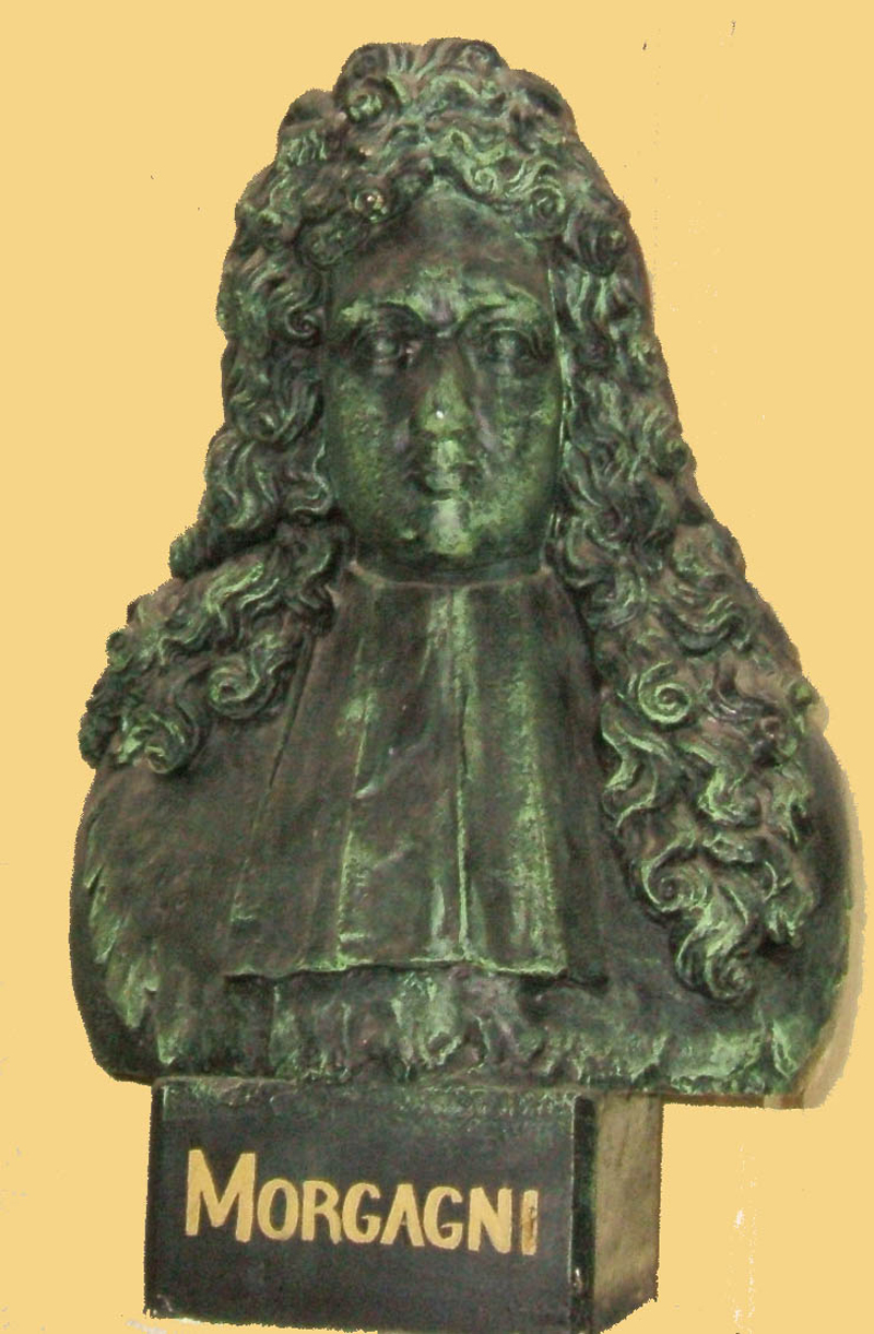 Sculpture du buste de Morgagni